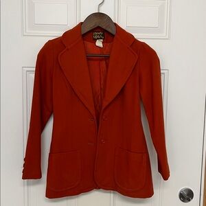Women's Vintage Orange Blazer